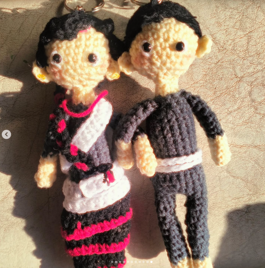 Maicha & Baucha keychain set